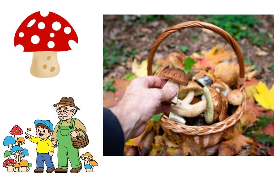CUEILLETTE DE CHAMPIGNONS